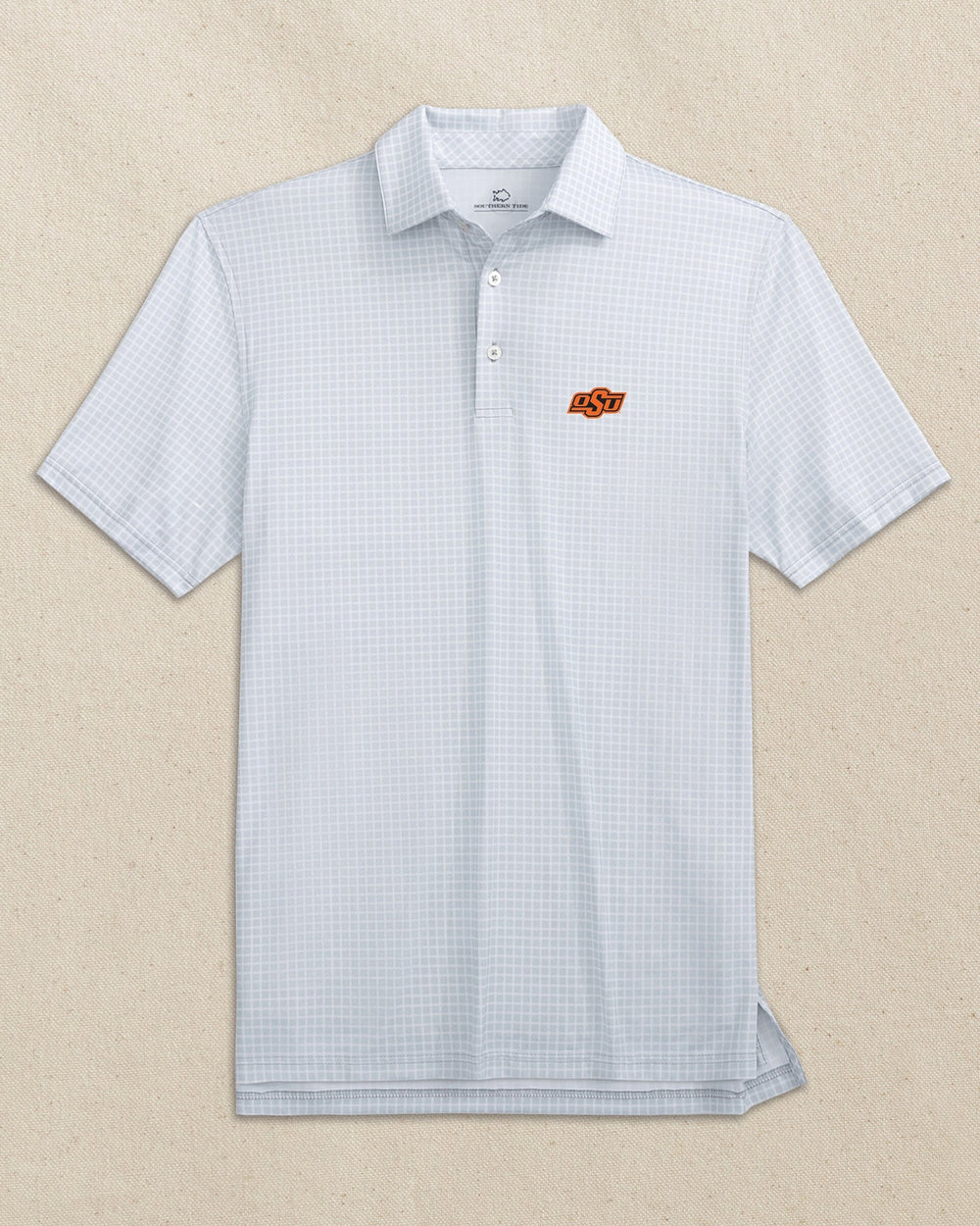 Oklahoma State Cowboys Driver Dunes Edge Plaid Polo C_Polo Shirts Southern Tide 