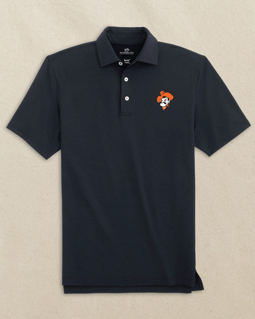 Oklahoma State Pistol Pete brrr°®-eeze Heather Performance Polo C_Polo Shirts Southern Tide 