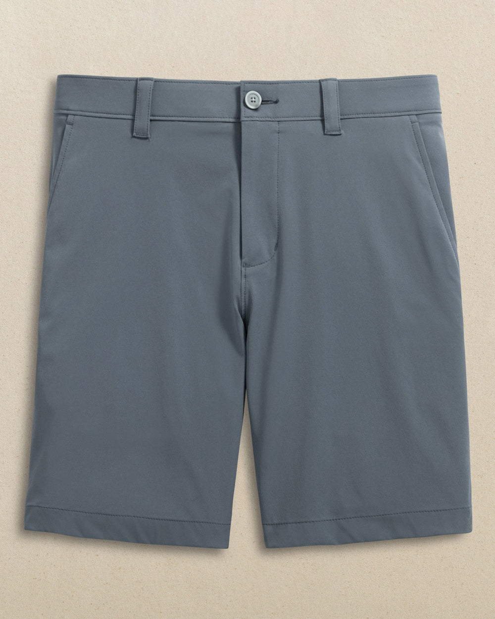 The front view of the Southern Tide Ole Miss Rebels brrr°®-die 8" Performance Short by Southern Tide - Perfect Storm