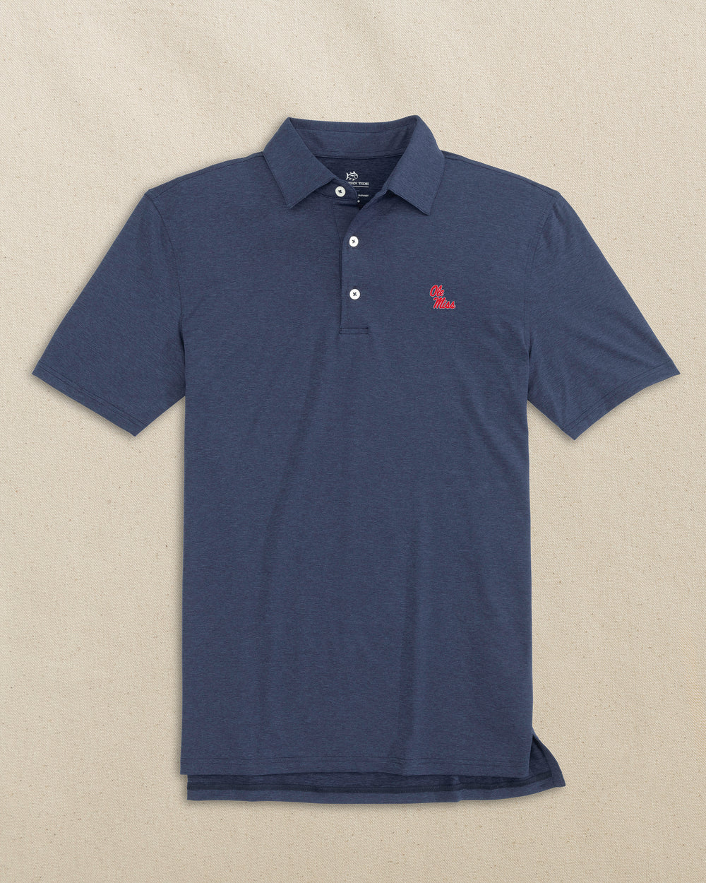 Ole Miss Rebels brrr°®-eeze Heather Performance Polo C_Polo Shirts Southern Tide 