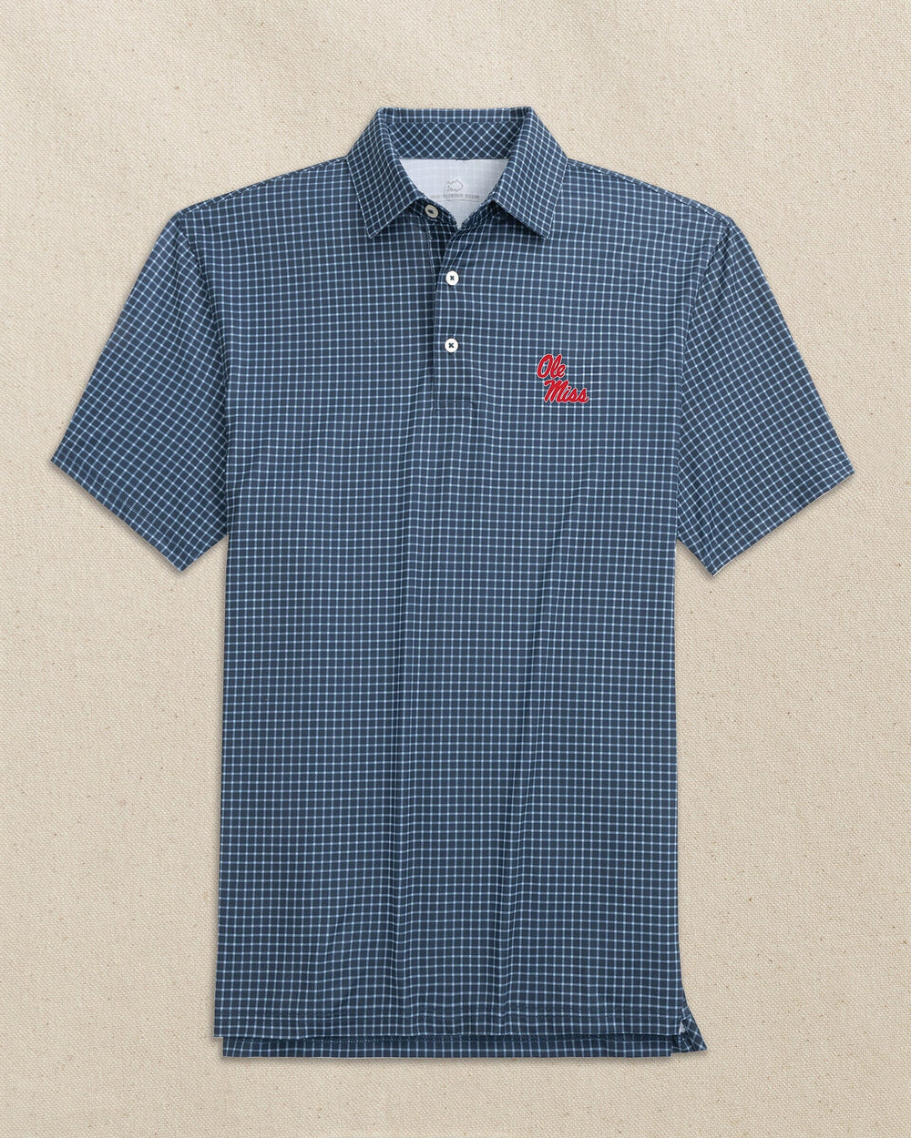 Ole Miss Rebels Driver Dunes Edge Plaid Polo C_Polo Shirts Southern Tide 