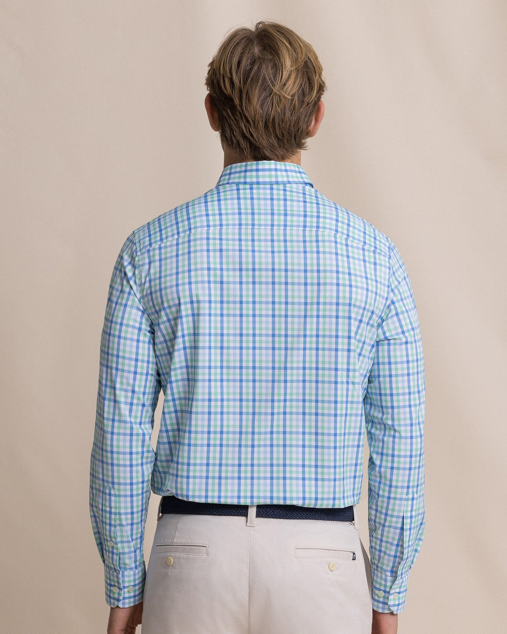 The back view of the Southern Tide Palm Valley Coastal Breeze® Sport Shirt by Southern Tide - Florida Keys