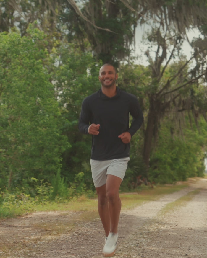 The video of the Southern Tide brrr-illiant Performance Hoodie by Southern Tide - Caviar Black