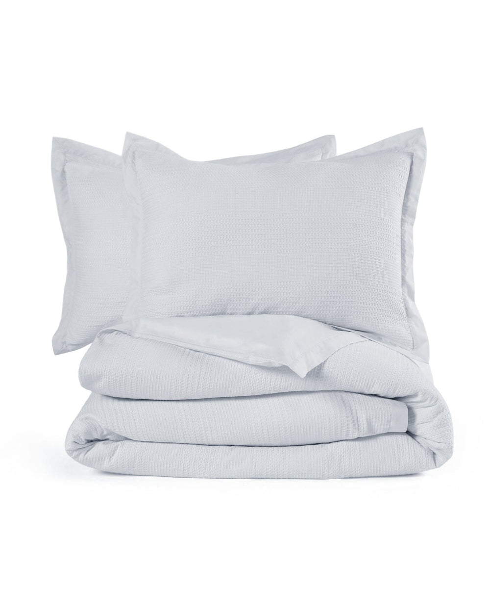 The front view of the Southern Tide Saltwater Comforter Set by Southern Tide - Grey
