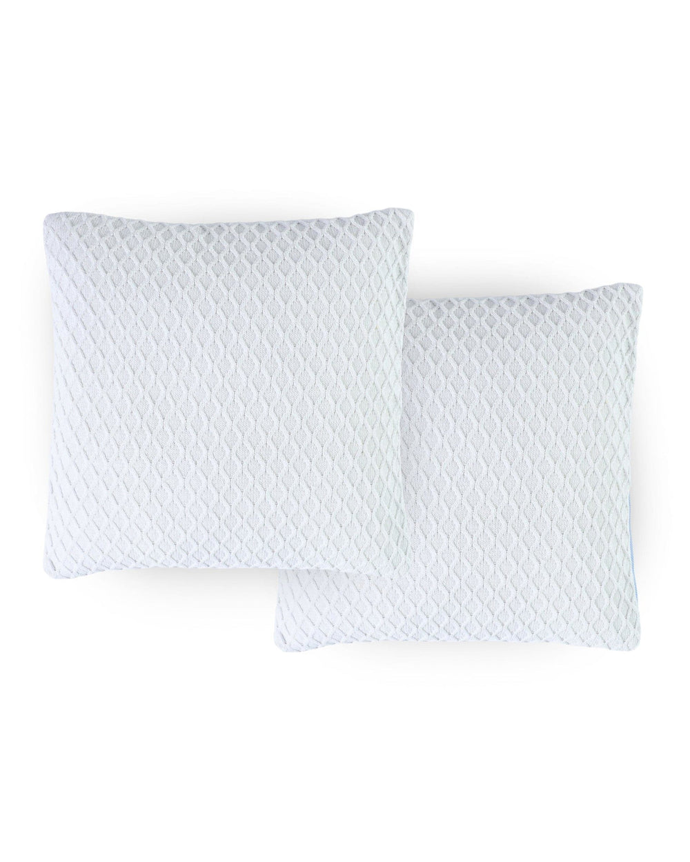 The front view of the Southern Tide Saltwater Square Decorative Pillow by Southern Tide - White