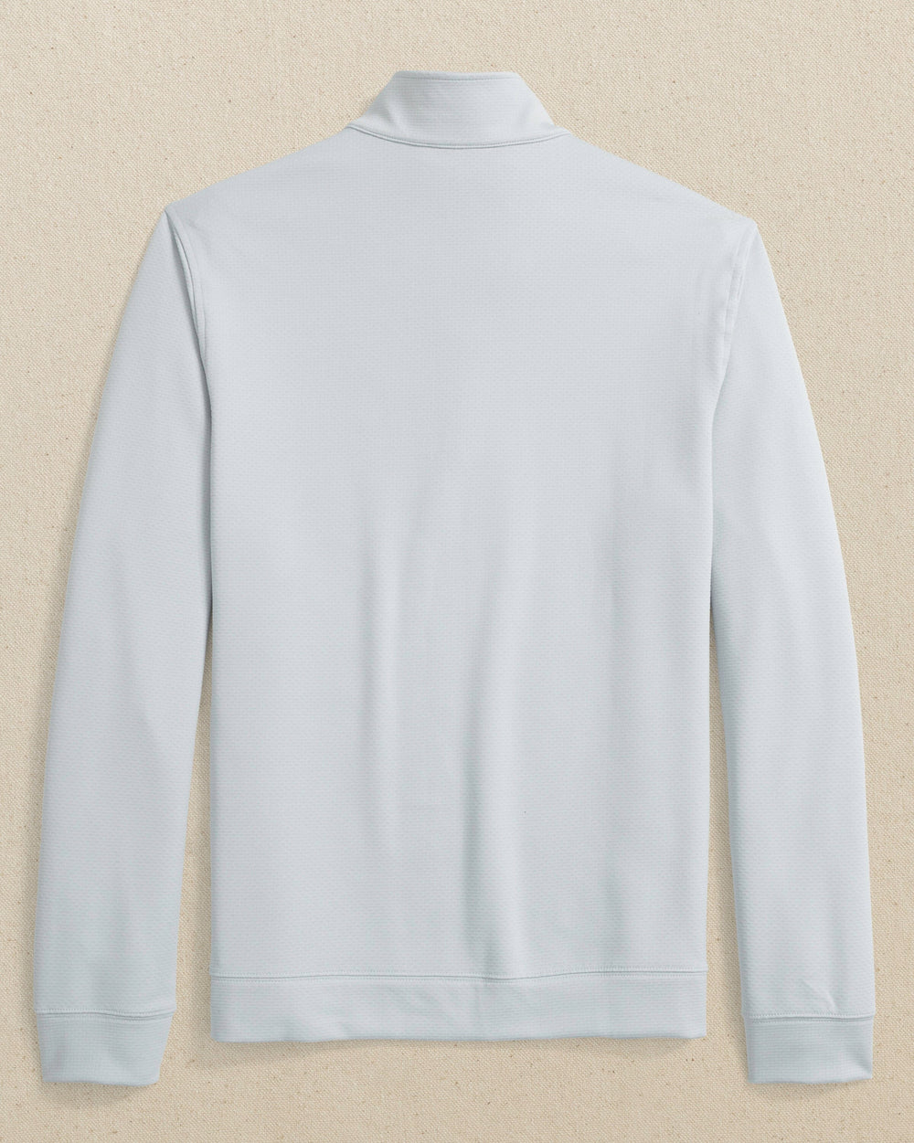 The back view of the Southern Tide Schooner Long Sleeve Quarter Zip by Southern Tide - Slate Grey