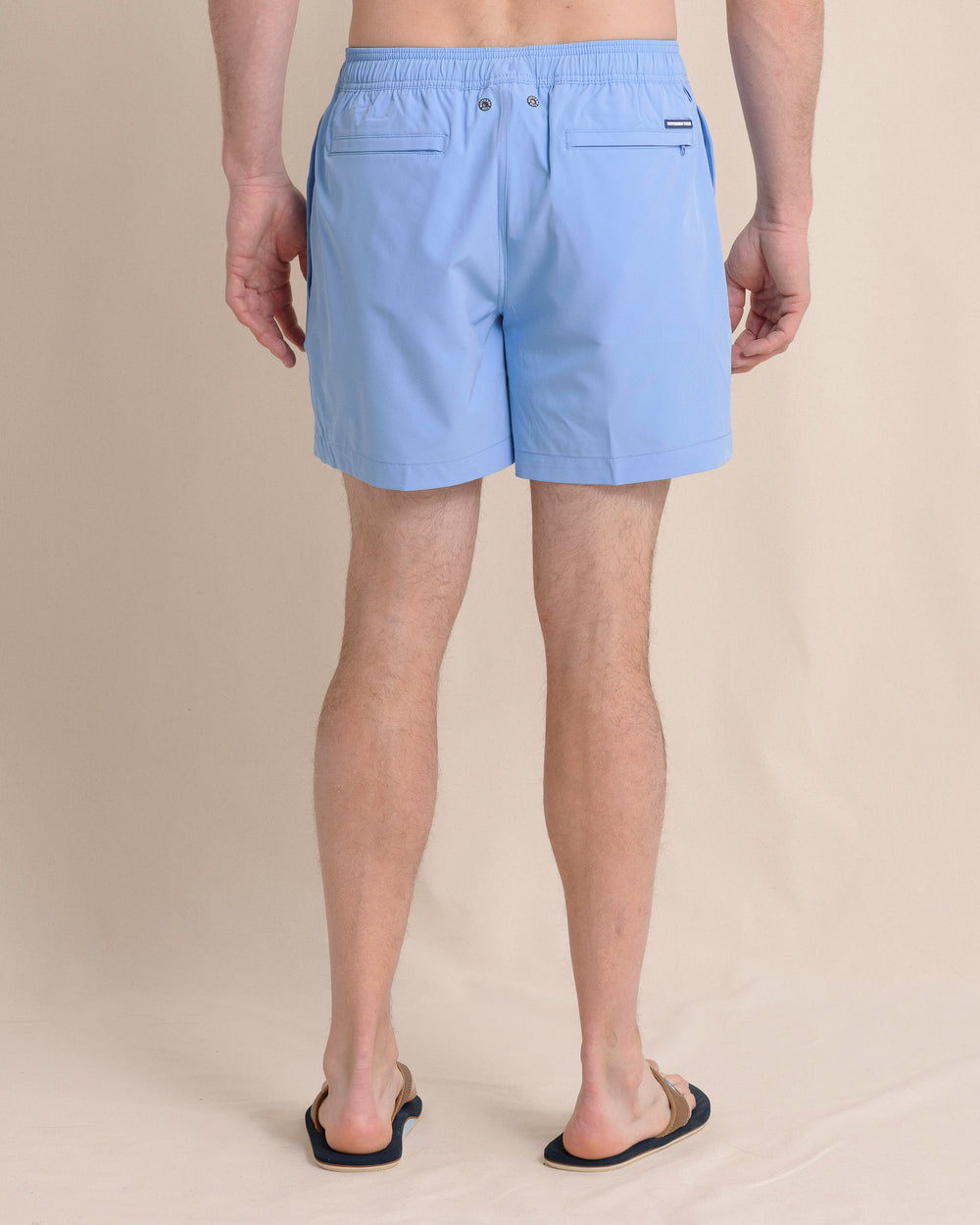 The back view of the Southern Tide Solid Swim Trunk 3 by Southern Tide - Ocean Channel