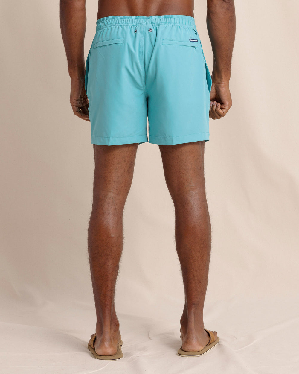 The back view of the Southern Tide Solid Swim Trunk 3 by Southern Tide - Tidal Wave