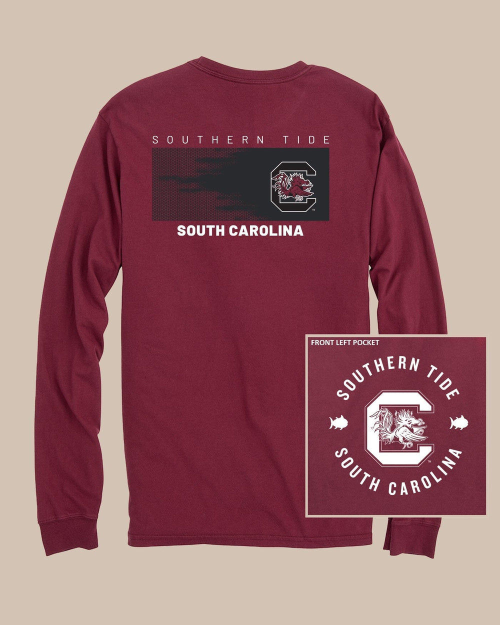 South Carolina Gamecocks Gameday Hexagon Gradient T-Shirt C_T-Shirts Southern Tide 