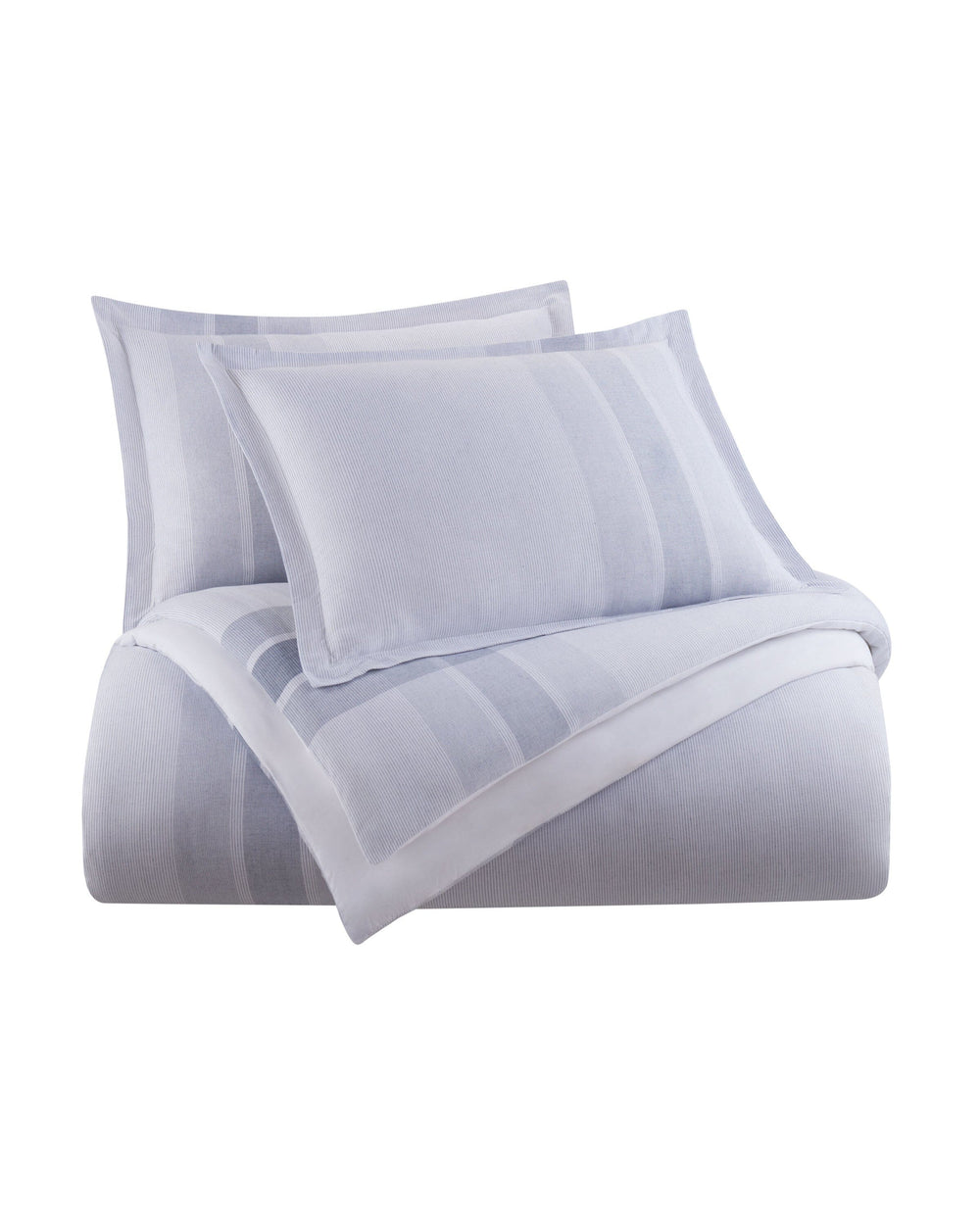 The front view of the Southern Tide Southern Tide Laurel Grove Comforter Set by Southern Tide - Blue
