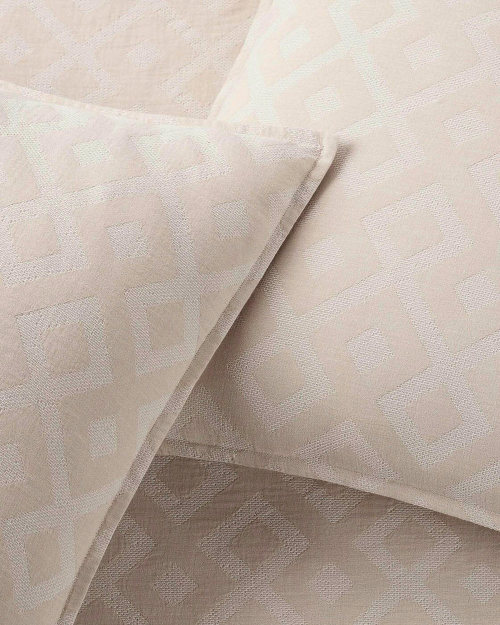 The detail view of the Southern Tide Pawley's Island Tan Comforter Set by Southern Tide - Tan