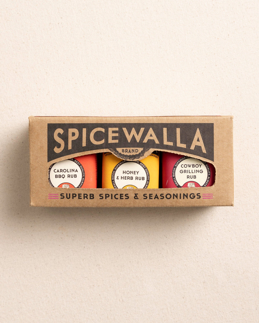 The front view of the Spicewalla Grill & Roast 3 Pack Gift Set at Southern Tide - Natural