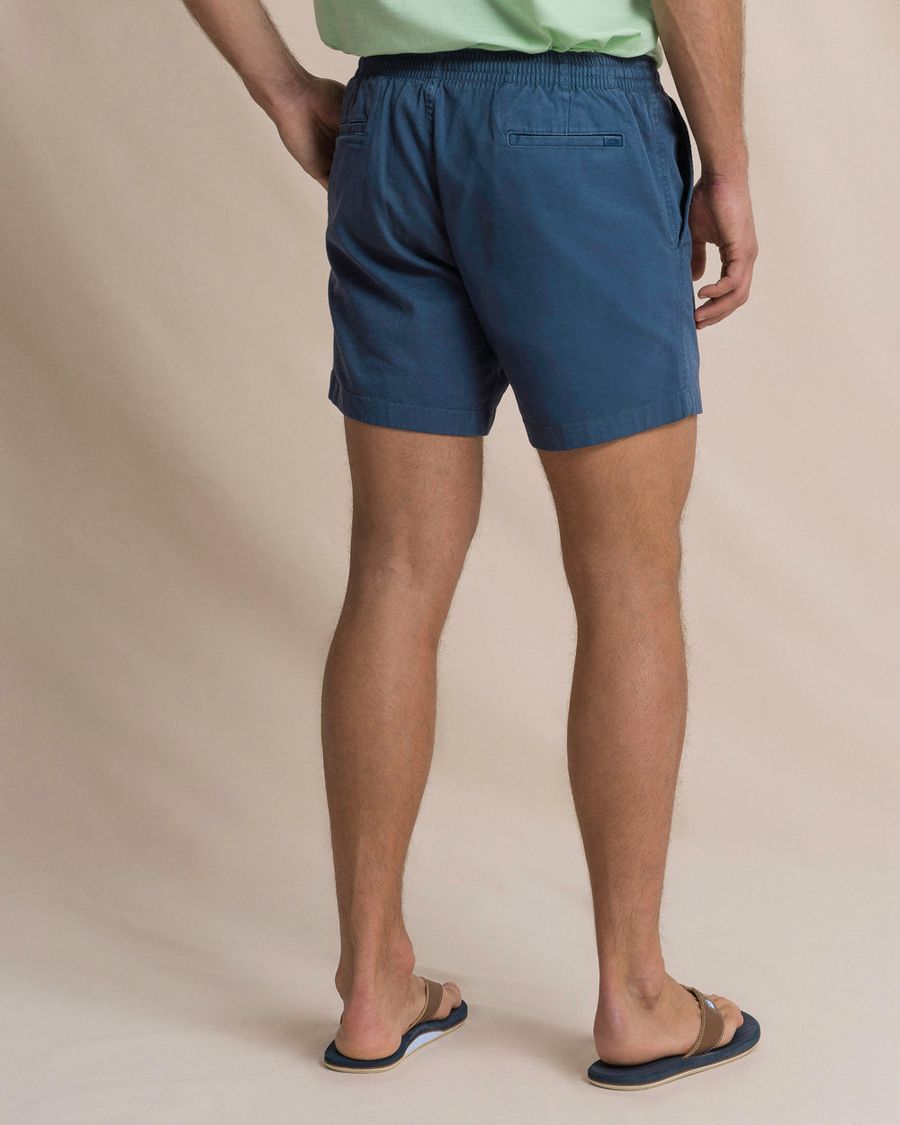 The back view of the Southern Tide Surf Rider Short by Southern Tide - Nautical Blue