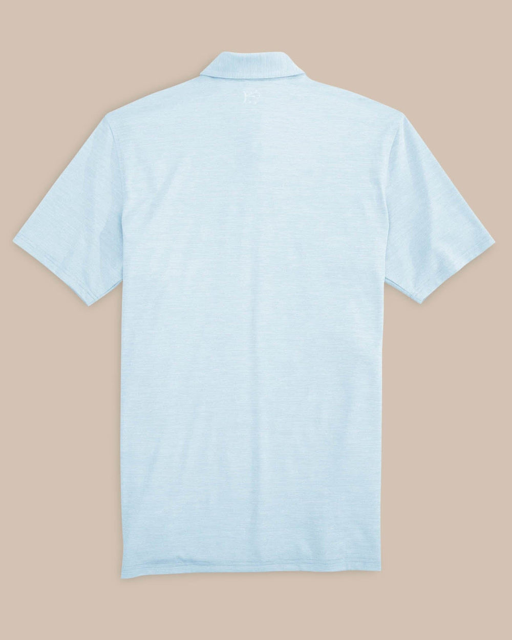 The back view of the Team Colors Driver Spacedye Polo Shirt by Southern Tide - Rush Blue