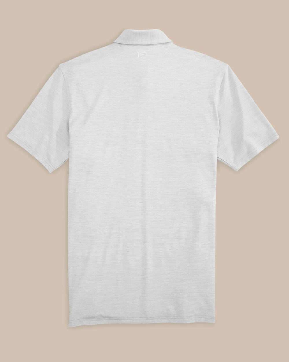 The back view of the Southern Tide Team Colors Driver Spacedye Polo Shirt by Southern Tide - Slate Grey