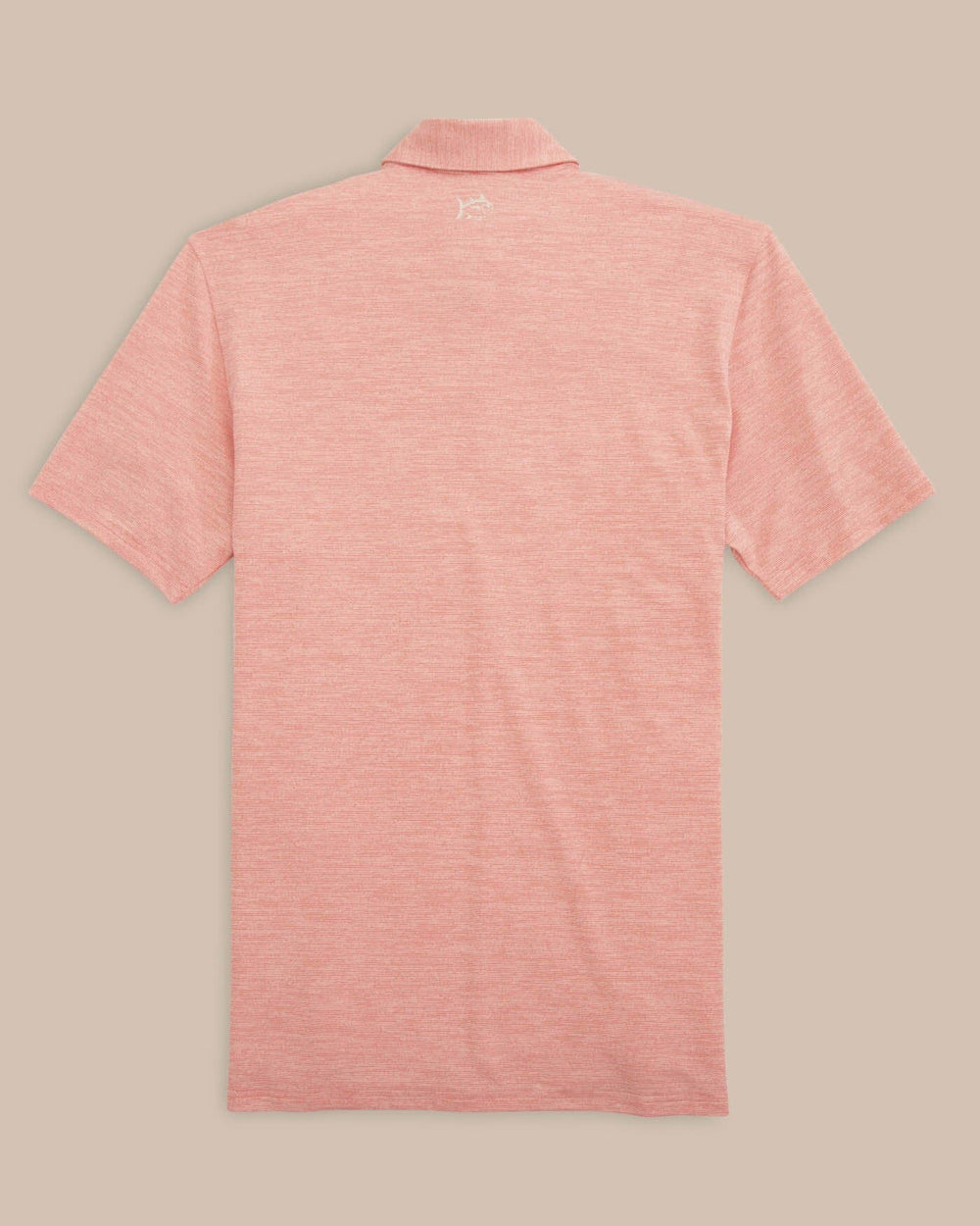 The back view of the Team Colors Driver Spacedye Polo Shirt by Southern Tide - Varsity Red