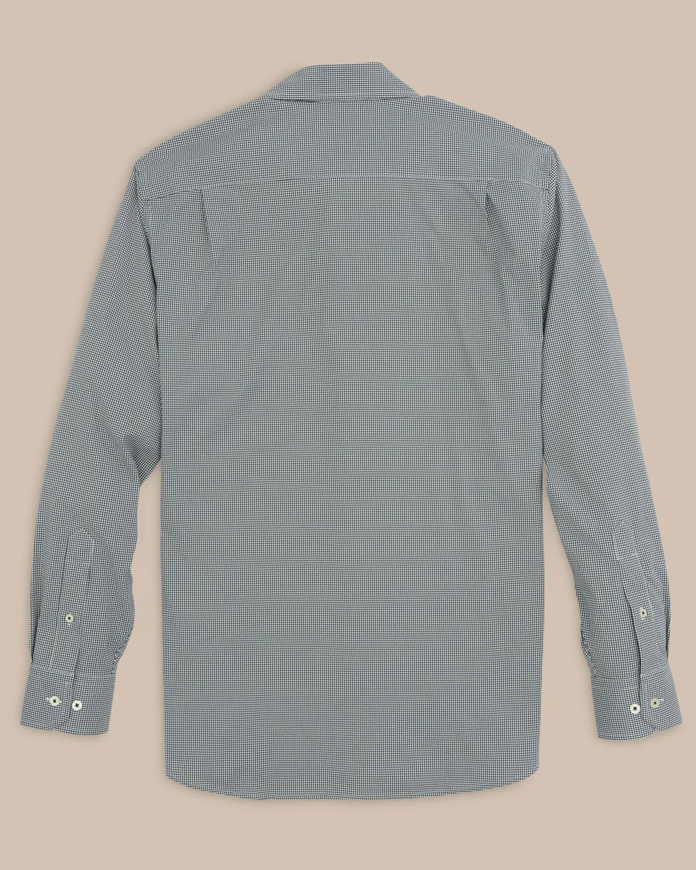 The back view of the Southern Tide Team Colors Gingham Intercoastal Sport Shirt by Southern Tide - Black