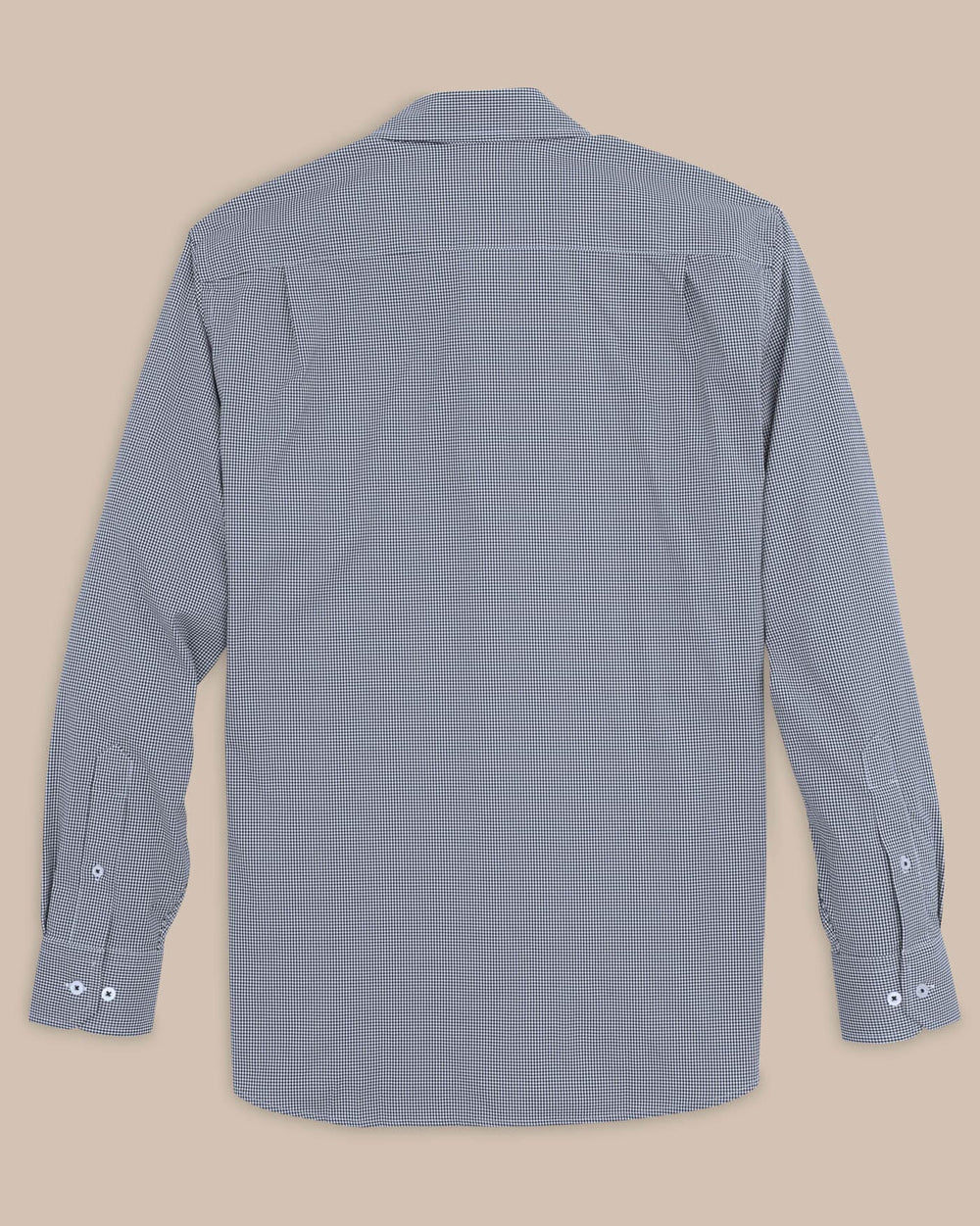 The back view of the Southern Tide Team Colors Gingham Intercoastal Sport Shirt by Southern Tide - Navy