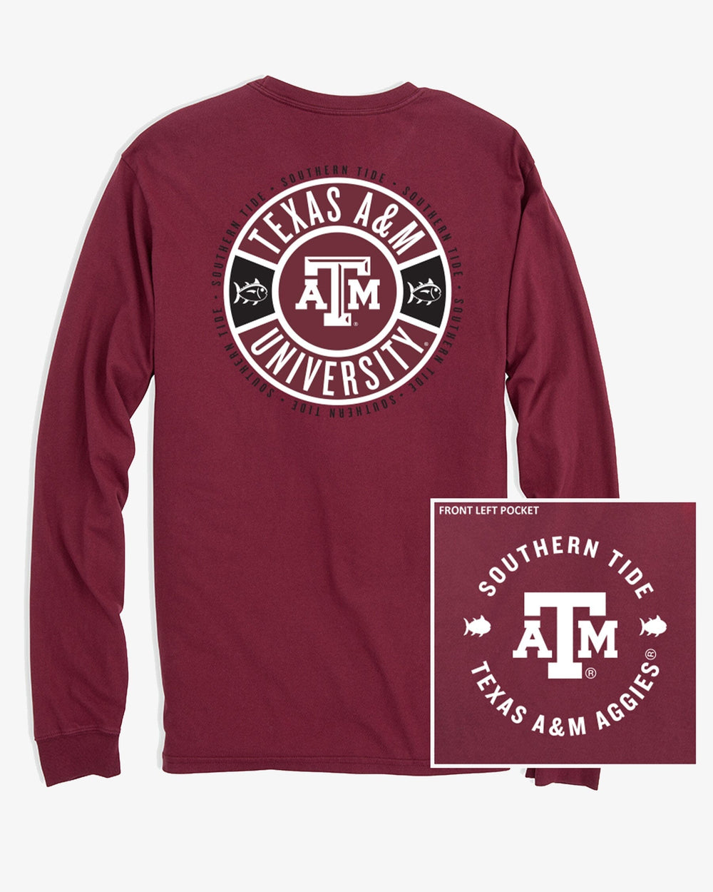 Texas A&M Aggies Ring Badge T-Shirt C_T-Shirts Southern Tide 