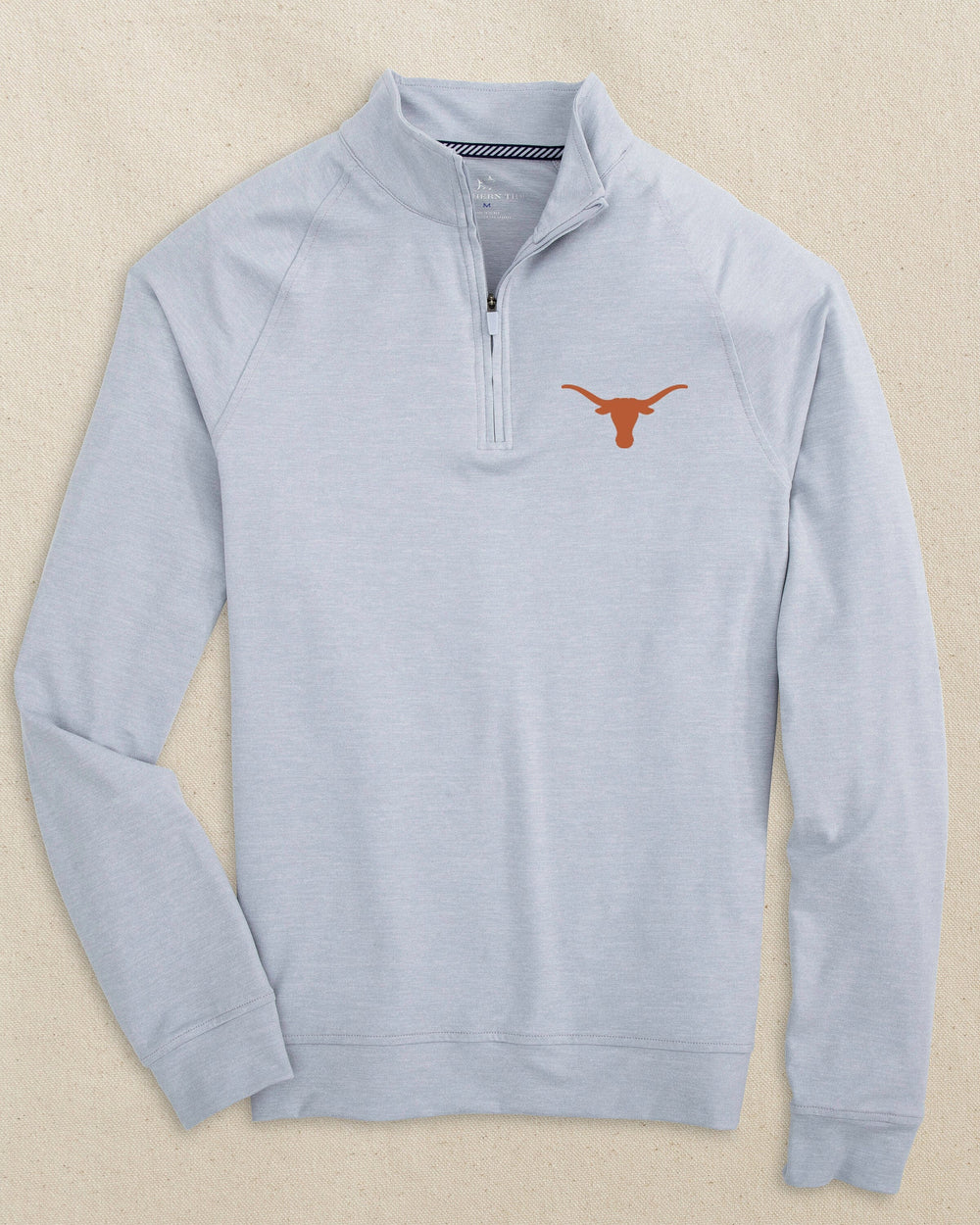 Texas Longhorns Cruiser Heather Quarter Zip Pullover C_Outerwear Southern Tide 