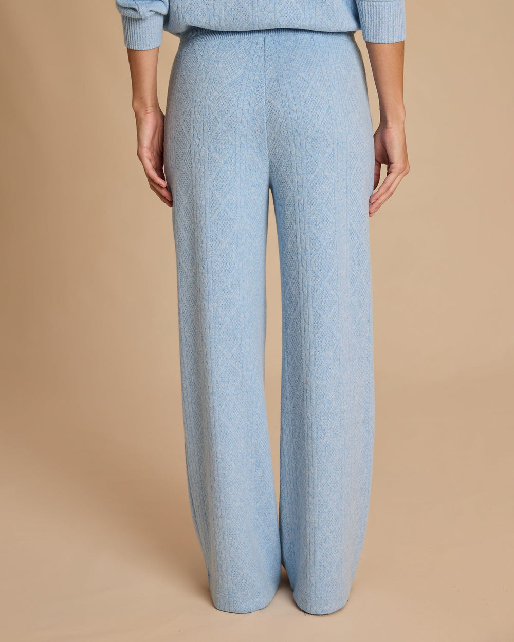 The back view of the Southern Tide Textured Knit Lounge Pant by Southern Tide - Heather Marina