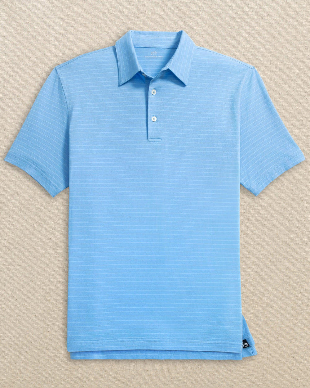 The front view of the Southern Tide The Seaport Kinston Stripe Polo by Southern Tide - Ocean Channel
