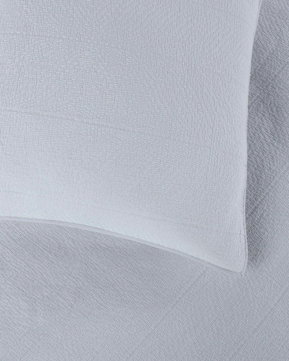 The detail view of the Southern Tide Tideline Coverlet Sham by Southern Tide - Grey