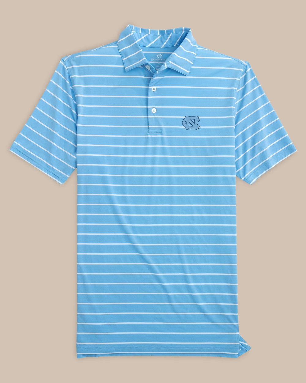 UNC Tar Heels brrr°®-eeze Desmond Stripe Polo C_Polo Shirts Southern Tide 