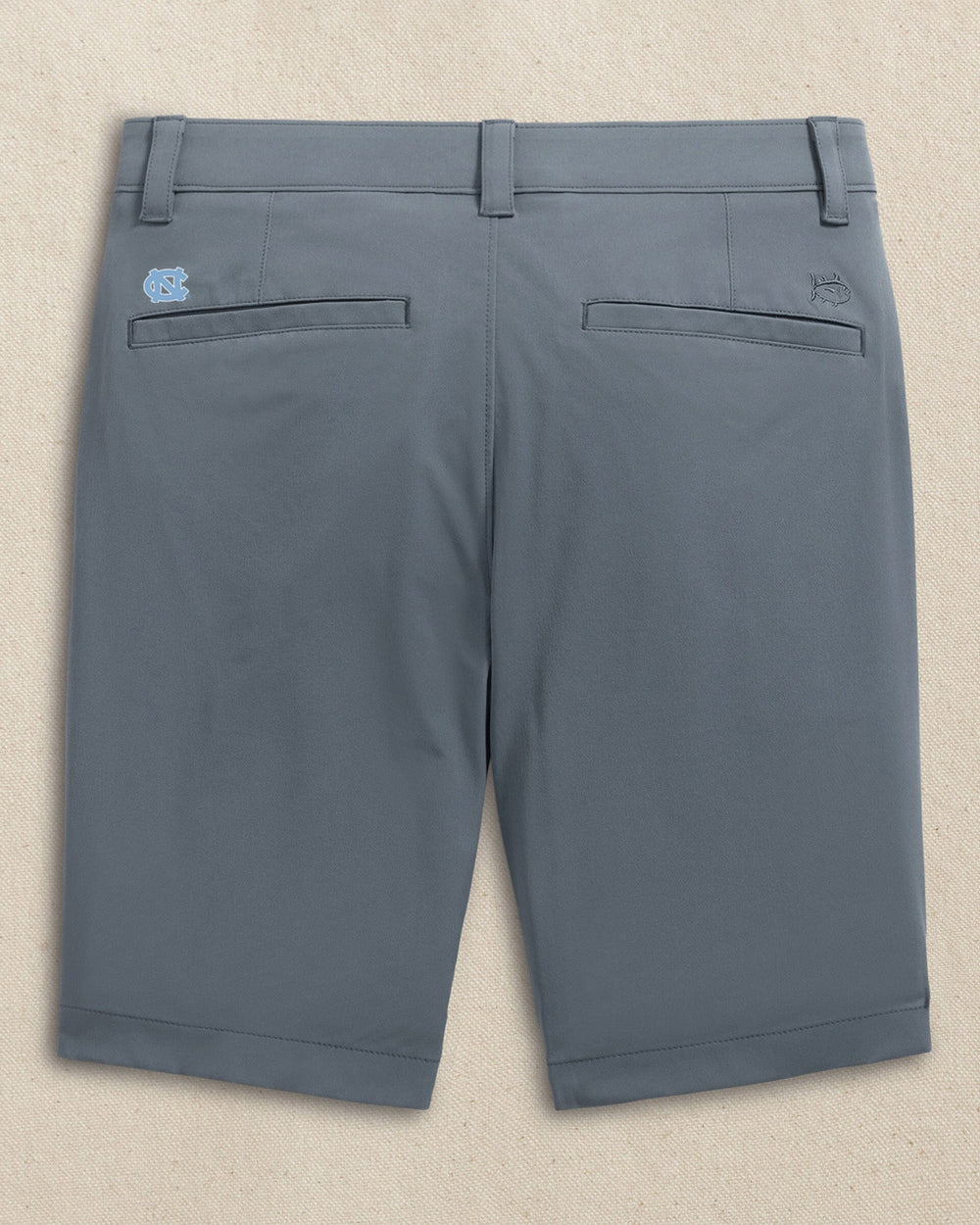 The back view of the Southern Tide UNC Tar Heels brrr°®-die 8" Performance Short by Southern Tide - Perfect Storm
