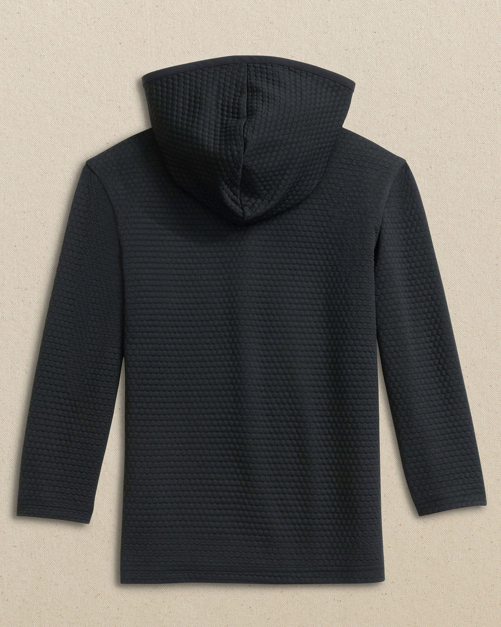 The back view of the Southern Tide USC Gamecocks Boys Scuttle Hoodie by Southern Tide - Caviar Black