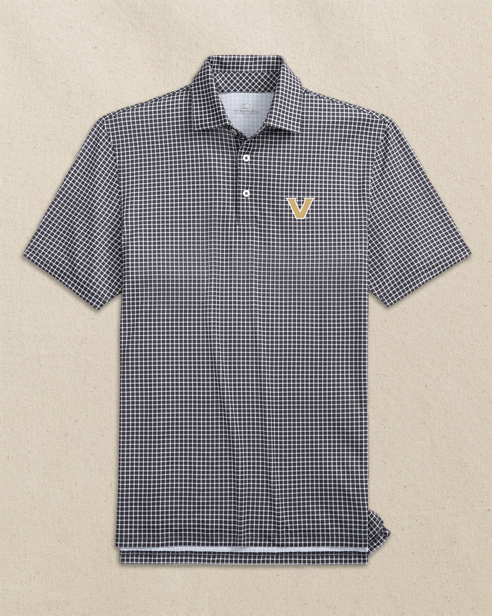 Vanderbilt Commodores Driver Dunes Edge Plaid Polo C_Polo Shirts Southern Tide 
