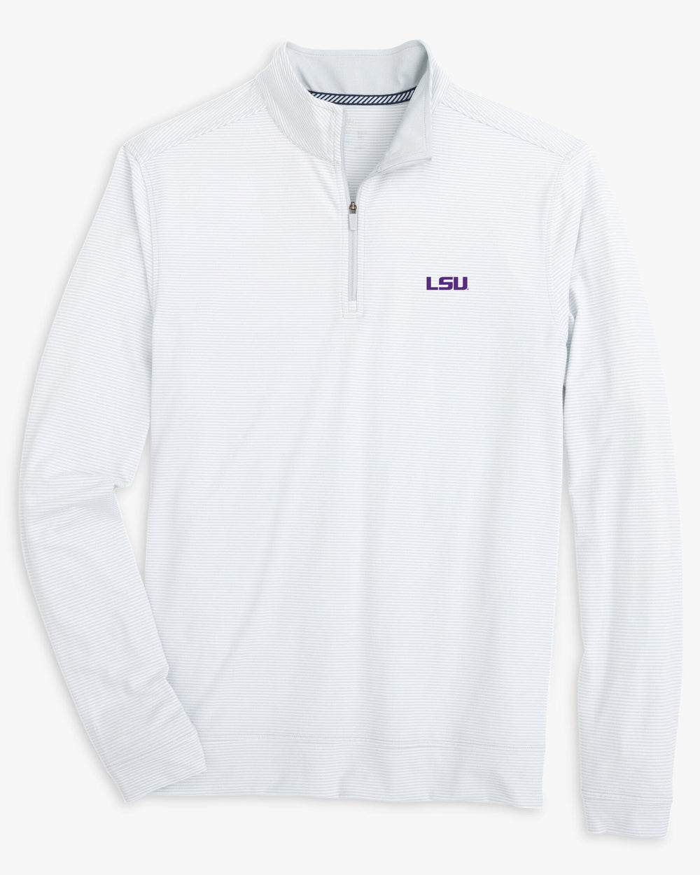 LSU Tigers Cruiser Micro-Stripe Heather Quarter Zip
