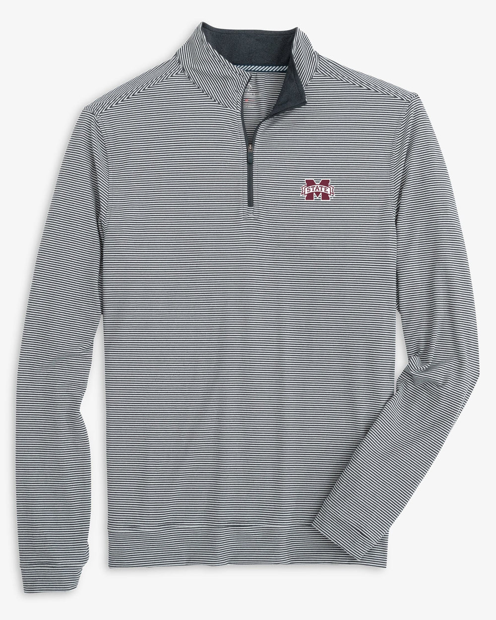 Mississippi State Bulldogs Cruiser Micro-Stripe Heather Quarter Zip
