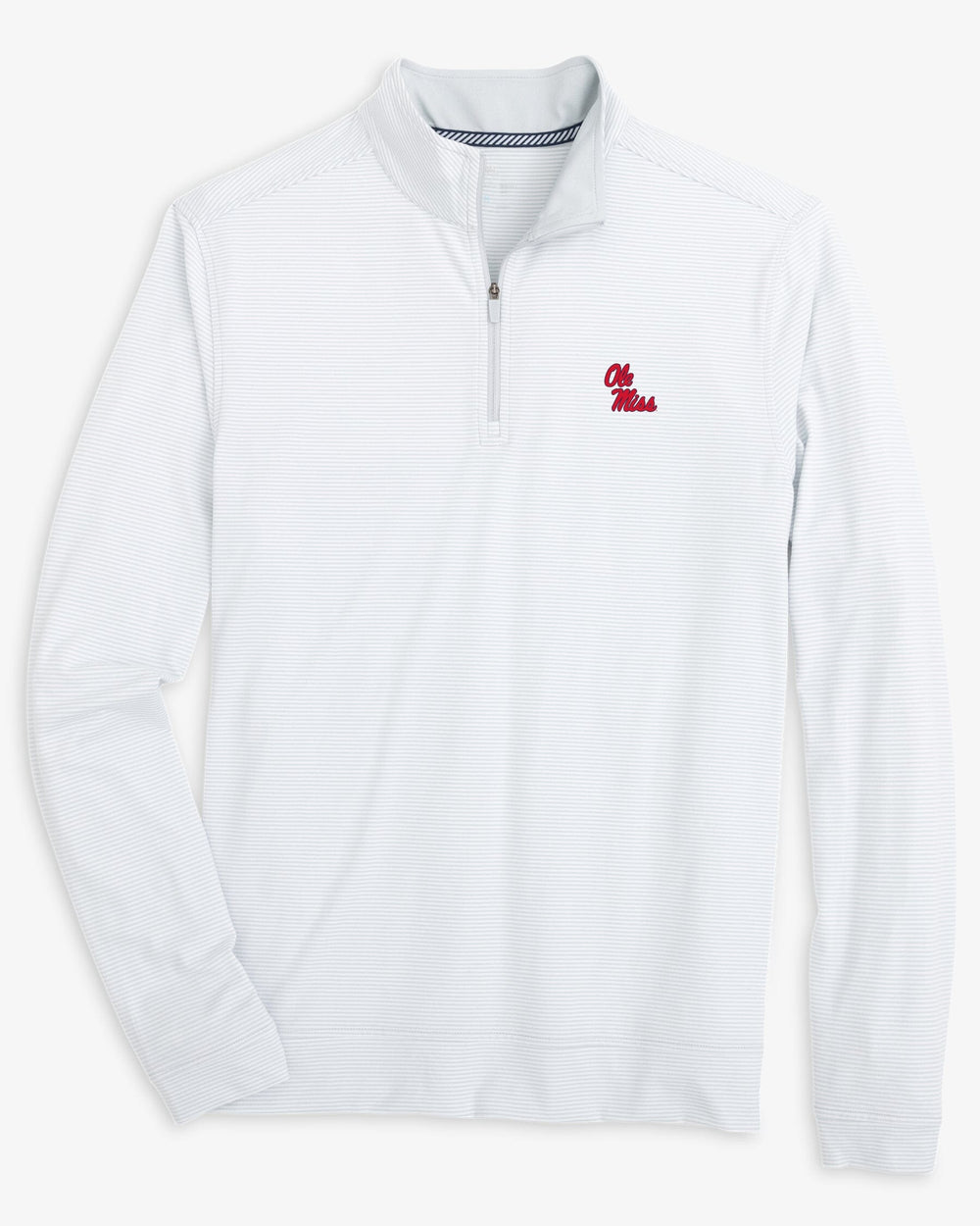 Ole Miss Rebels Cruiser Micro-Stripe Heather Quarter Zip