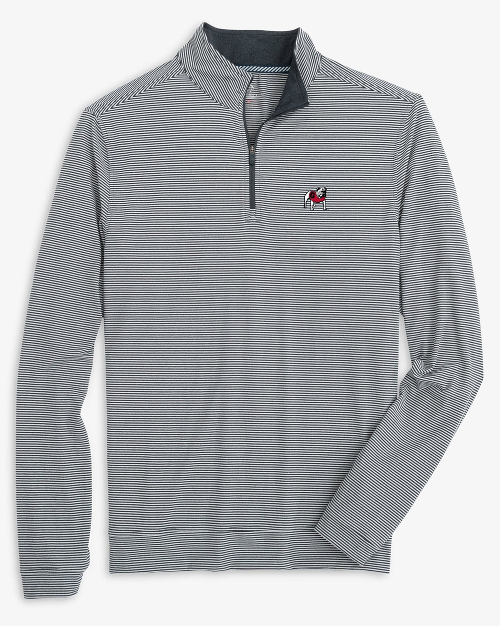 Georgia Bulldogs Cruiser Micro-Stripe Heather Quarter Zip