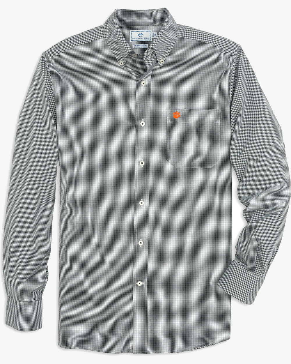 Clemson Tigers Gingham Button Down Shirt