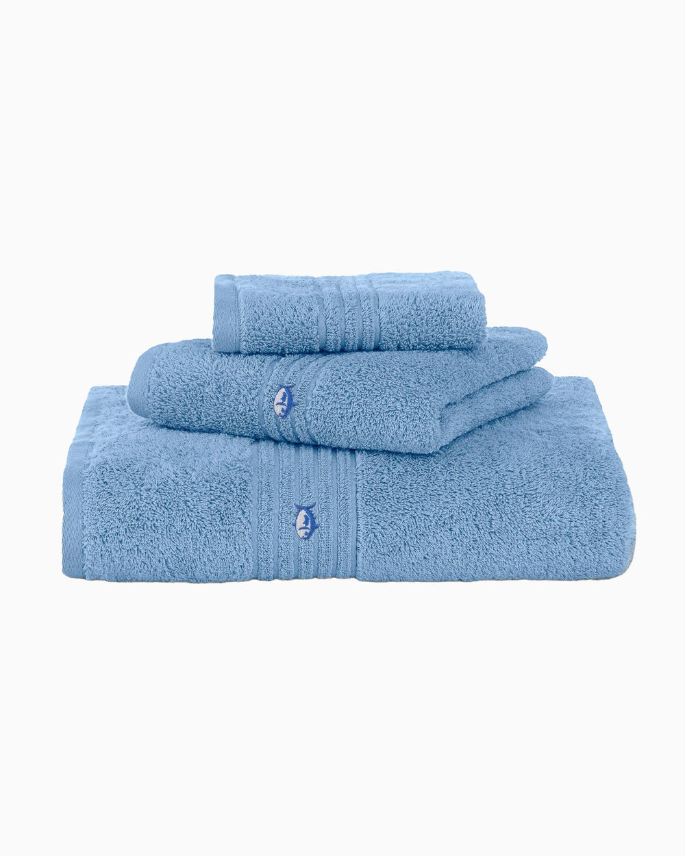 The front view of the Southern Tide Performance 5.0 Towel by Southern Tide - Little Boy Blue