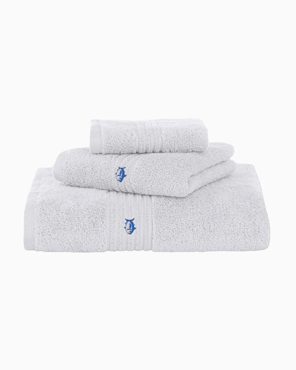 The front view of the Southern Tide Performance 5.0 Towel by Southern Tide - Optical White