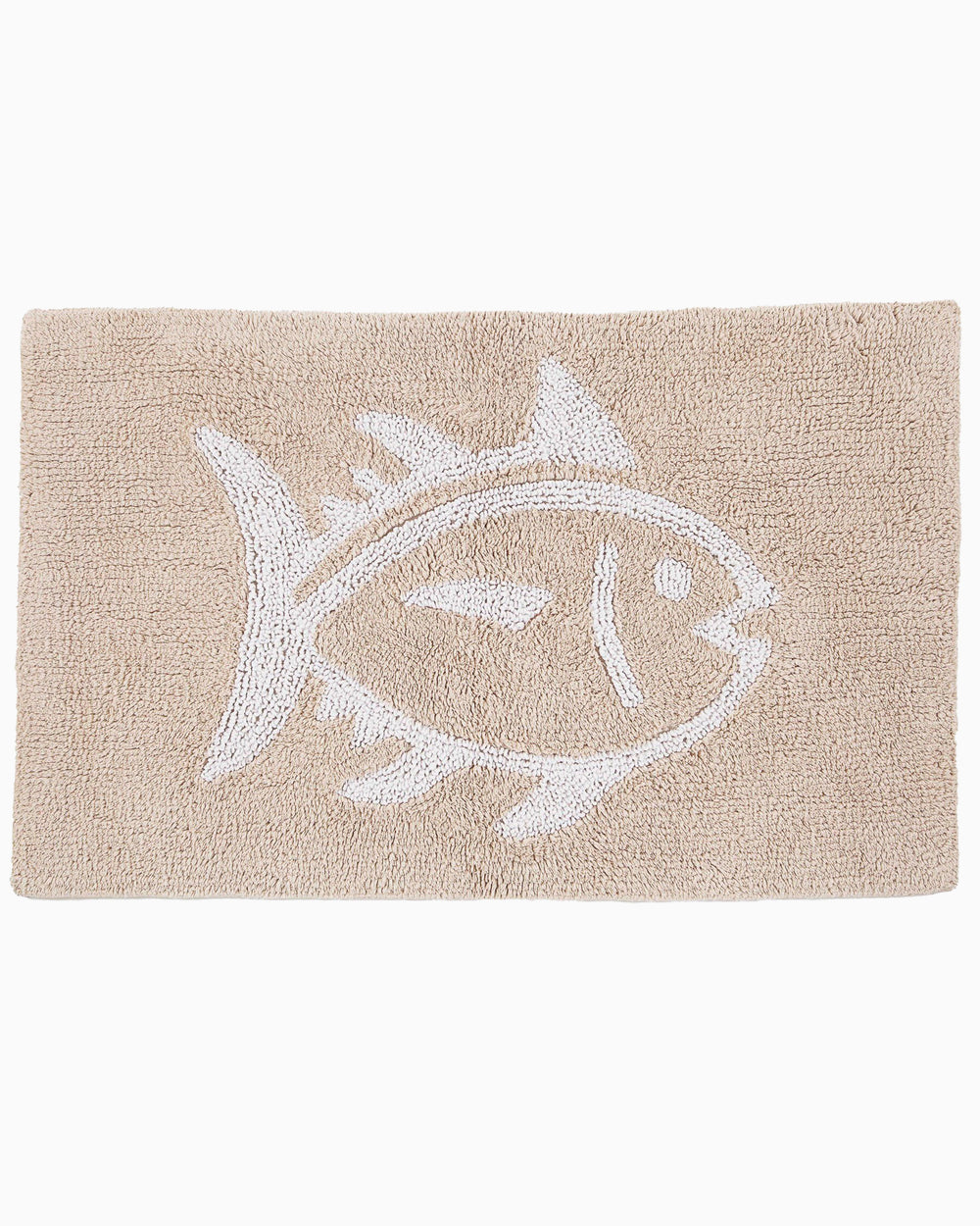 The front view of the Southern Tide Reversible Skipjack Bath Rug by Southern Tide - Sand